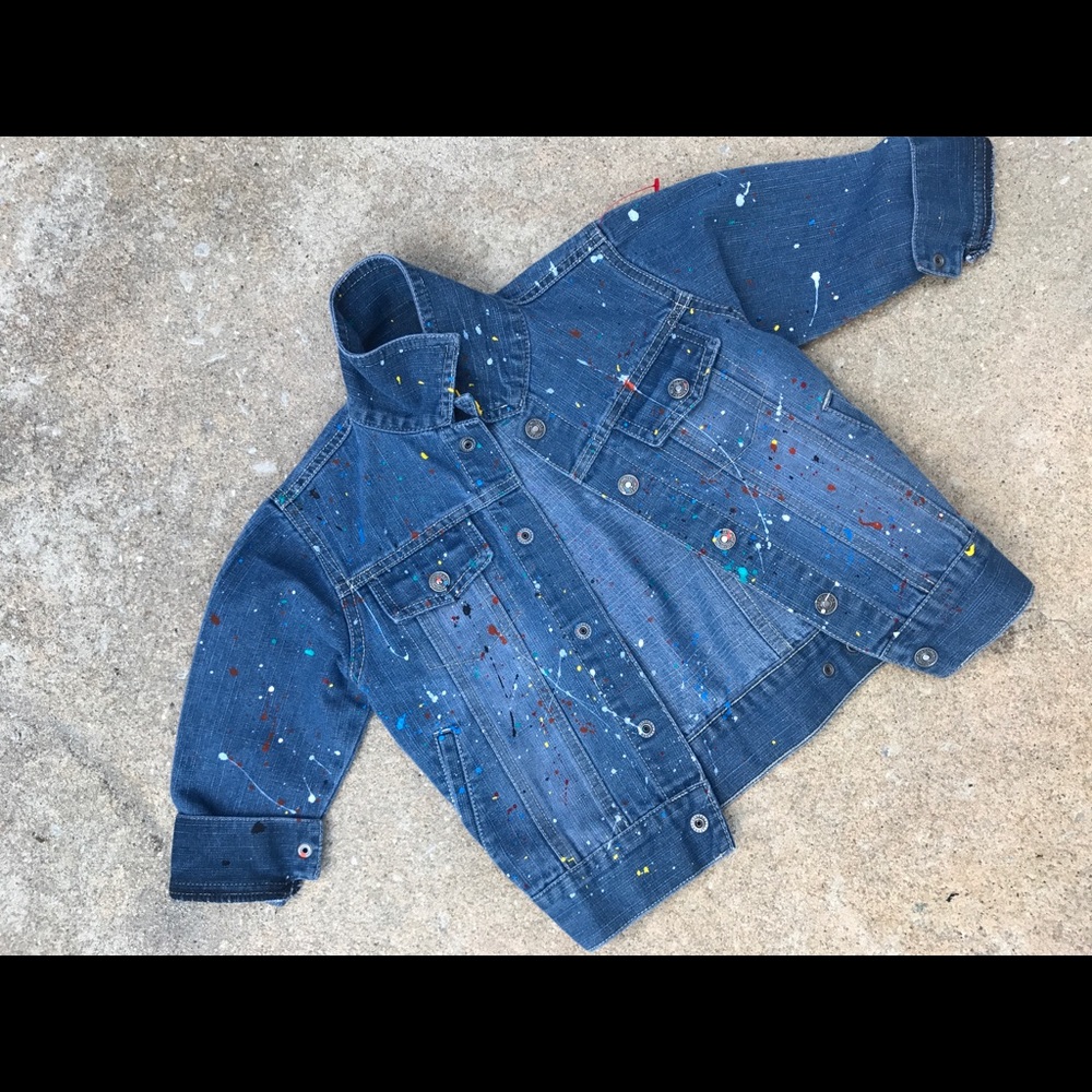 Øne øf A kind Customized Toddler Denim Jacket